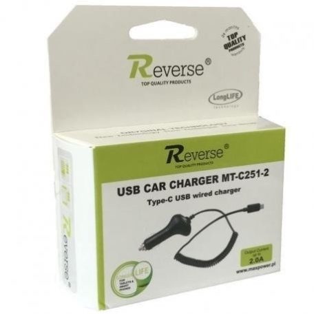 Reverse Mini USB GPS autós töltő 2A C251-2 10W