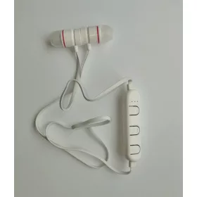   Utángyártott fehér sztereo bluetooth headset lejátszásvezérlő gombokkal