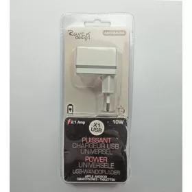   Raven Design hálózati töltő USB-A csatlakozóval, 2.1A 10W