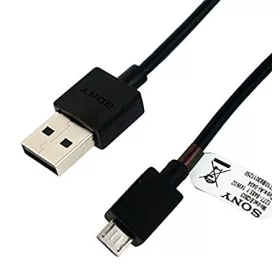 Sony EC-480 gyári USB - micro USB fekete adatkábel