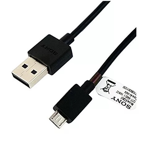 Sony EC-480 gyári USB - micro USB fekete adatkábel