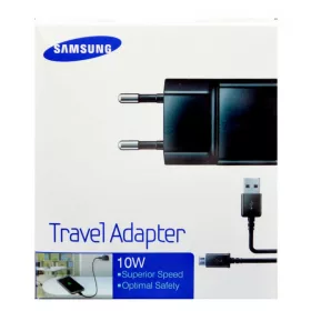   BLISZTERES Samsung ETA-U90EBE gyári hálózati fekete 2A ECB-DU4EBE fekete gyári micro USB adatkábellel 1.5m