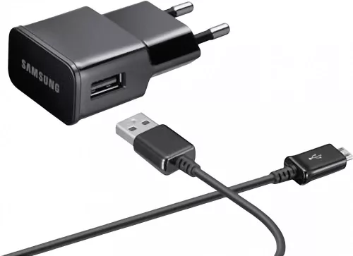 BLISZTERES Samsung ETA-U90EBE gyári hálózati fekete 2A ECB-DU4EBE fekete gyári micro USB adatkábellel 1.5m