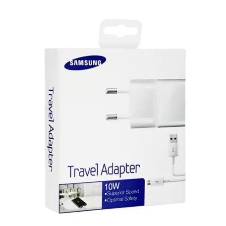 BLISZTERES Samsung ETAU90EWE gyári hálózati fehér 2A ECB-DU4EWE fehér gyári micro USB adatkábellel 1.5m