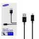 BLISZTERES Samsung gyári USB - micro USB fekete adatkábel 1,5m ECB-DU4EBE