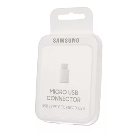 Bliszteres Samsung EE-GN930BWEGWW gyári micro USB Type-c átalakító adapter fehér