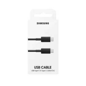   Bliszteres Samsung EP-DN975BBE fekete gyorstöltő gyári Type-C - Type-C adatkábel 1m, 5A