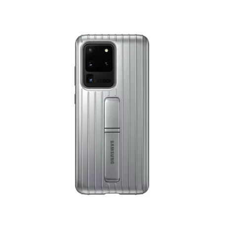 Samsung  Protective Standing Cover G985 Galaxy S20 Plus (6.7) gyári ezüst hátlapvédő tok (EF-RG985)