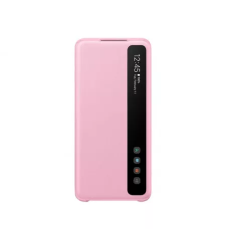 Samsung Smart Clear View G980 Galaxy S20 (6.2) gyári pink könyvtok (EF-ZG980)