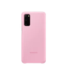   Samsung Smart Clear View G980 Galaxy S20 (6.2) gyári pink könyvtok (EF-ZG980)