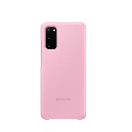 Samsung Smart Clear View G980 Galaxy S20 (6.2) gyári pink könyvtok (EF-ZG980)