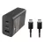 BLISZTERES Samsung Trio EP-T6530XBEGEU gyári hálózati fekete gyorstöltő 65W gyári Type-C - Type-C adatkábel 1.8m 5A