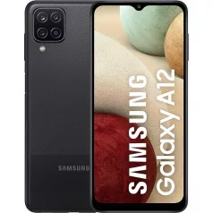  Samsung A127 Galaxy A12 4/64GB Dual SIM kártyafüggetlen érintős mobiltelefon, fekete, 6.5 inch