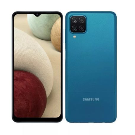 Samsung A127 Galaxy A12 4/128GB Dual SIM kártyafüggetlen érintős mobiltelefon, kék (Android)
