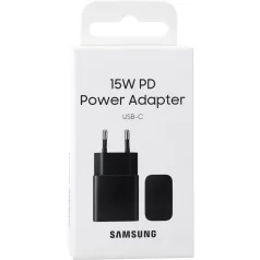   BLISZTERES Samsung EP-T1510NBEGEU gyári hálózati fekete Type-C gyorstöltő 2A 15W