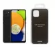 Samsung A035G Galaxy A03 (2021) 4/64GB Dual SIM kártyafüggetlen érintős mobiltelefon, fekete fekete gyári hátlapvédő tokkal, 6.5 inch
