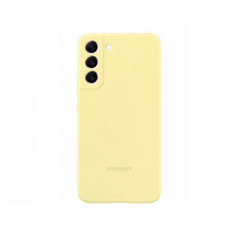 Samsung S906 Galaxy S22 Plus gyári sárga hátlapvédő szilikon tok (EF-PS906TYEGWW)