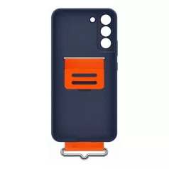   Samsung Silicone Cover S906 Galaxy S22 Plus (2022) gyári kék hátlapvédő tok szíjjal (EF-GS906TNEGWW)