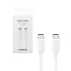 Bliszteres Samsung EP-DX510JWE fehér gyári Type-C - Type-C adatkábel 1.8m 5A