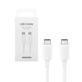   Bliszteres Samsung EP-DX510JWE fehér gyári Type-C - Type-C adatkábel 1.8m 5A