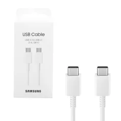   Bliszteres Samsung EP-DX310JWE fehér gyári Type-C - Type-C adatkábel 1.8m