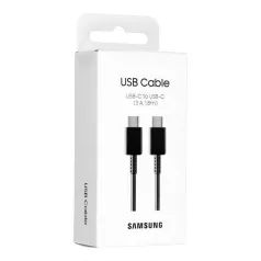   Bliszteres Samsung EP-DX310JBE fekete gyári Type-C - Type-C adatkábel 1.8m
