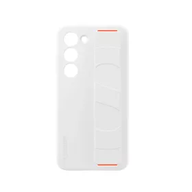   Samsung Silicone Grip Case S916 Galaxy S23 Plus gyári fehér hátlapvédő tok (EF-GS916TWEGWW)