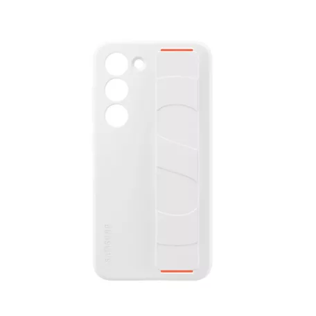Samsung Silicone Grip Case S916 Galaxy S23 Plus gyári fehér hátlapvédő tok (EF-GS916TWEGWW)