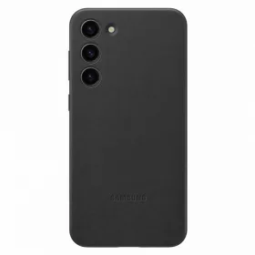   Samsung Leather Case S916 Galaxy S23 Plus (2023) gyári fekete hátlapvédő bőr tok (VS916LBEGWW)