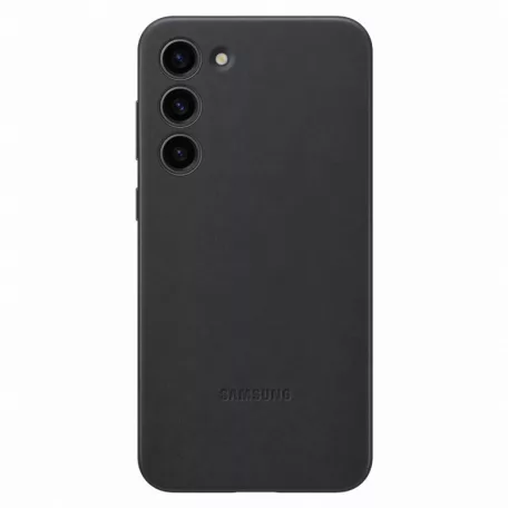 Samsung Leather Case S916 Galaxy S23 Plus (2023) gyári fekete hátlapvédő bőr tok (VS916LBEGWW)