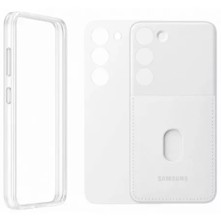 Samsung Frame Cover S916 Galaxy S23 Plus (2023) gyári fehér hátlapvédő tok (EF-MS916CWEGWW)