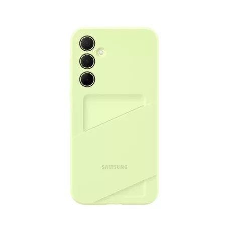 Samsung Card Slot Galaxy A14 4G / 5G gyári lime kártyatartós hátlapvédő tok (EF-OA146TGEGWW)