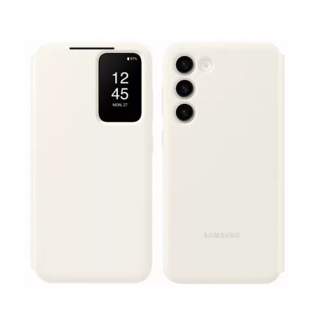 Samsung Smart View Wallet S916 Galaxy S23 Plus gyári krém könyvtok (EF-ZS916CUEGWW)
