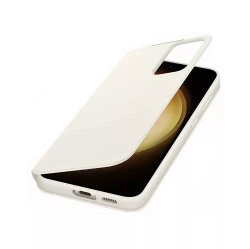 Samsung Smart View Wallet S916 Galaxy S23 Plus gyári krém könyvtok (EF-ZS916CUEGWW)