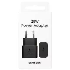   BLISZTERES Samsung EP-T2510NBEGEU gyári hálózati fekete Type-C gyorstöltő 3A 25W