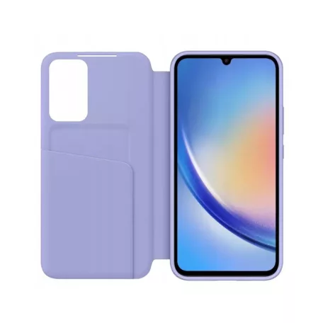 Samsung Smart View Wallet A346 Galaxy A34 5G gyári lila könyvtok (EF-ZA346CVEGWW)
