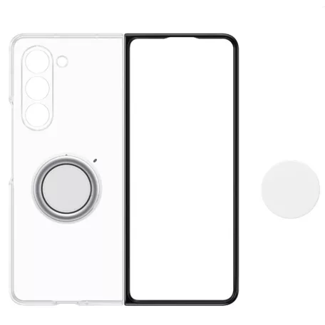 Samsung Clear Gadget Case Galaxy Fold 5 gyári átlátszó hátlapvédő TPU tok (EF-XF946CTEGWW)