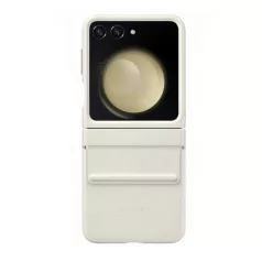   Samsung Galaxy Z Flip 5 gyári krém hátlapvédő ökobőr tok (EF-VF731PUEGWW)