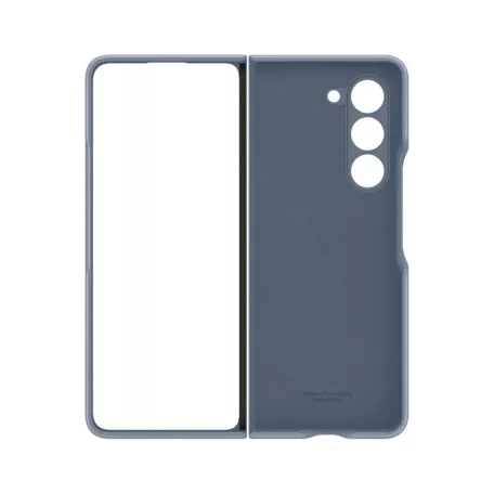 Samsung Galaxy Z Fold 5 gyári kék hátlapvédő ökobőr tok (EF-VF946PLE)