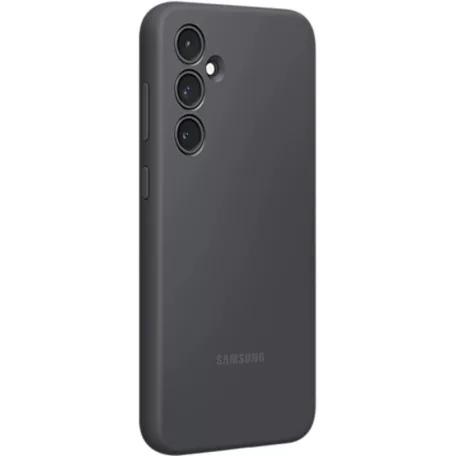 Samsung A556 Galaxy A55 5G gyári fekete hátlapvédő szilikon tok (EF-PA556TBEGWW)