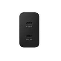   BLISZTERES Samsung EP-T5020XBEGEU gyári hálózati fekete gyorstöltő 50W gyári Type-c - Type-c adatkábel 1.8m 5A