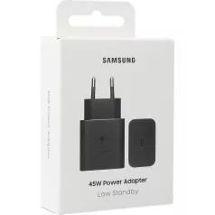  BLISZTERES Samsung EP-T4511NBEGEU gyári hálózati fekete gyorstöltő 3A 45W