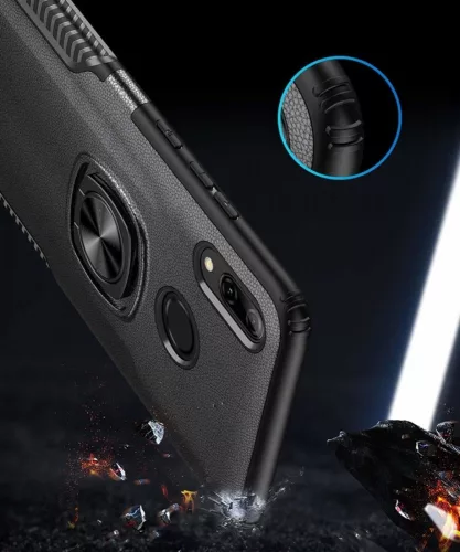 Armor Ring Samsung G988 Galaxy S20 Ultra (6.9) ütésálló szilikon tok fekete