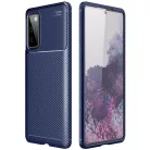 Xiaomi Redmi Note 9S / 9 Pro Carbon Fiber ütésálló szilikon tok kék