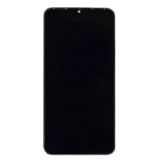   Samsung A105 Galaxy A10 fekete gyári LCD kijelző érintővel és kerettel