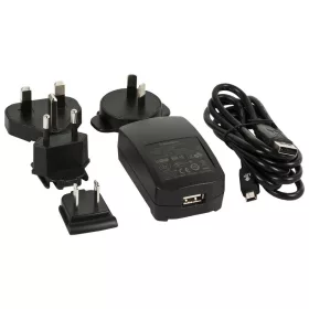   Blackberry ASY-06338-003 fekete gyári hálózati töltő 500mAh 2,5W Mini USB csatlakozóval (GPS)