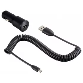   HTC CC-C200 fekete gyári autós szivartöltő fej 1000mAh 5W micro USB kábellel