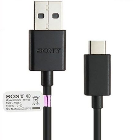 Sony UCB-20 fekete gyári USB - Type-C adatkábel