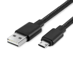   Astrum UD310 V2 1,2M USB - kétoldalas micro USB strapabíró high speed adatkábel fekete A53031-T
