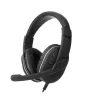 Astrum HS790 sztereó fekete gaming fejhallgató állítható mikrofonnal, beépített LED lámpákkal, prémium hangzással